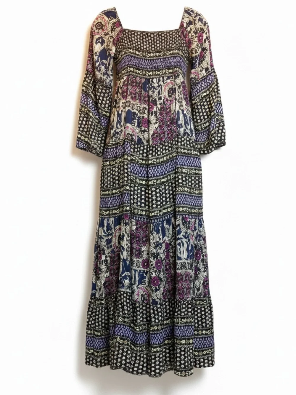 vintage 90s maxi dress 90s Grunge Floral Maxi Dress